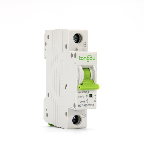 TOMC7-63 1P 6-63A DC Мини автоматический выключатель для солнечной энергии MCB