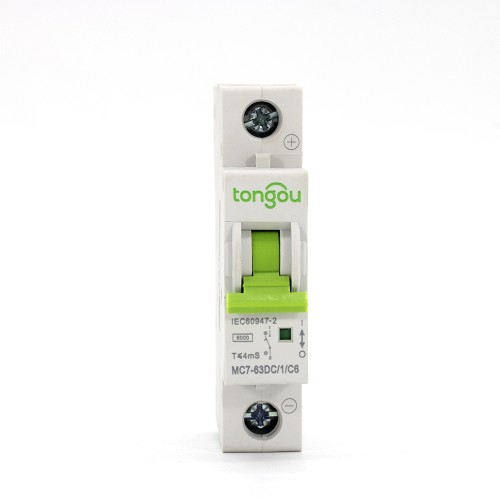 TOMC7-63 1P 6-63A DC Мини автоматический выключатель для солнечной энергии MCB