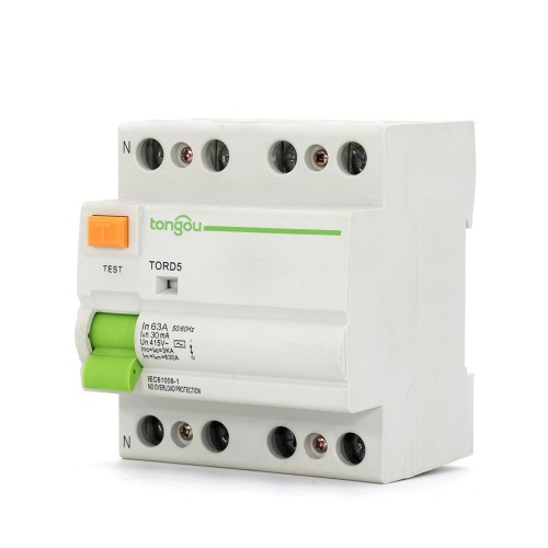 TORD5-63 4P 63A 30mA устройство защитного отключения электрического типа RCCB RCD
