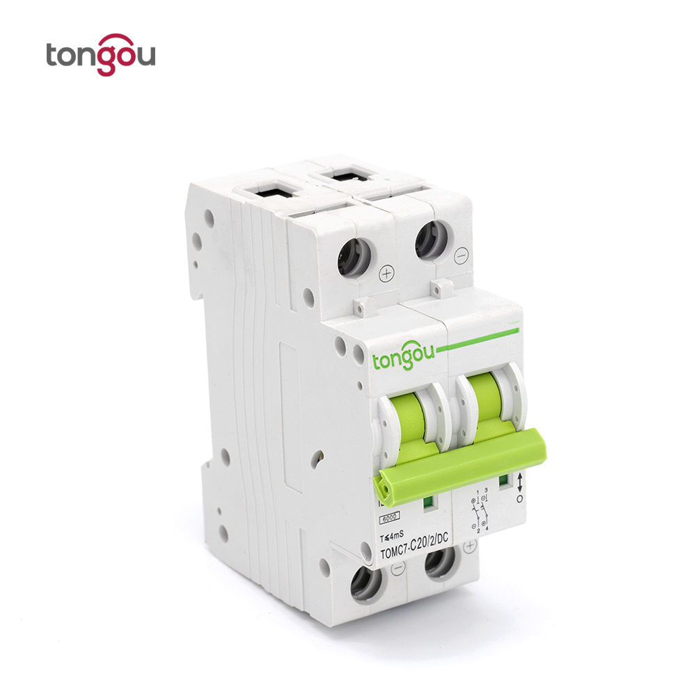 TOMC7-63 2P 20A DC Mini Circuit Breaker for Solar Energy MCB