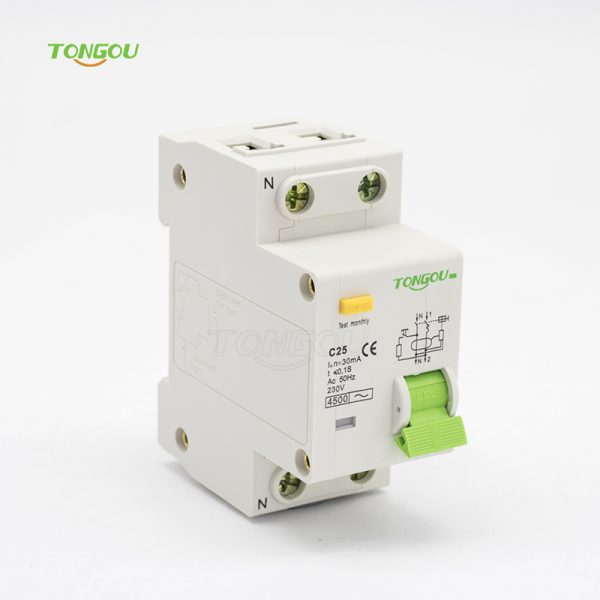TOB10-63 25A 30mA Residual Current Circuit Breaker with Overcurrent Protection(RCBO)