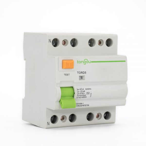 TORD5-63 4P 40A 30mA Electromagnetic Type Residual Current Circuit Breaker RCCB RCD