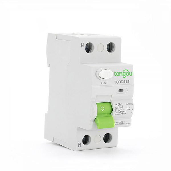 TORD4-63 2P 25A 10mA Electronic Type Residual Current Circuit Breaker RCCB RCD