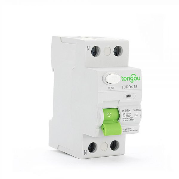 TORD4-63 2P 16A 10mA Electronic Type Residual Current Circuit Breaker RCCB RCD