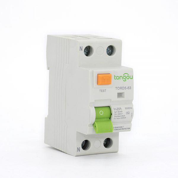 TORD5-63 2P 25A 30mA Electromagnetic Type Residual Current Circuit Breaker RCCB RCD