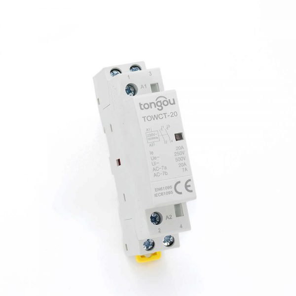 2P 20A 2NO CE CB Din Rail Household Modular Contactor AC 220V/230V TOWCT-20/2