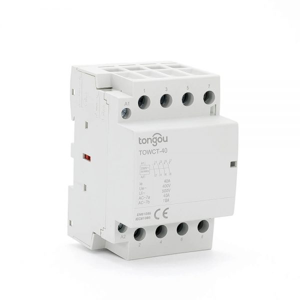 4P 40A 4NO CE CB Din Rail Household Modular Contactor AC 220V/230V/400V TOWCT-40/4