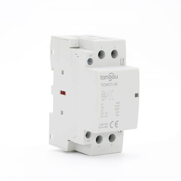 2P 40A 2NO CE CB Din Rail Household Modular Contactor AC 220V/230V TOWCT-40/2