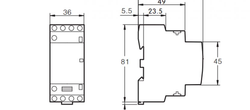 4P 16A 4NO CE CB Din Rail Household Modular Contactor AC 220V/230V/400V TOWCT-16/4