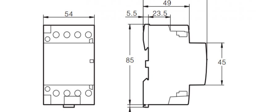 4P 32A 4NO CE CB Din Rail Household Modular Contactor AC 220V/230V/400V TOWCT-32/4
